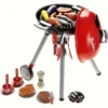Kids' BBQ Grill Playset with Rotating Casters