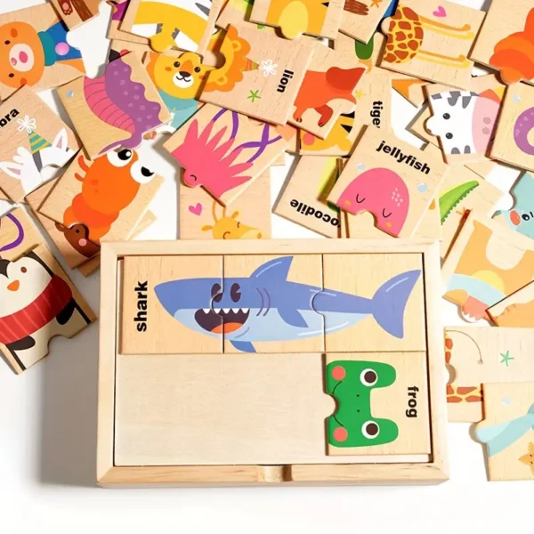 66302c94-1a00-4c2e-9a45-ca8616947406 Wooden Animal Puzzle Toy