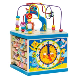 76814264-52a5-43a8-a247-383934b56710 Wooden Activity Cube